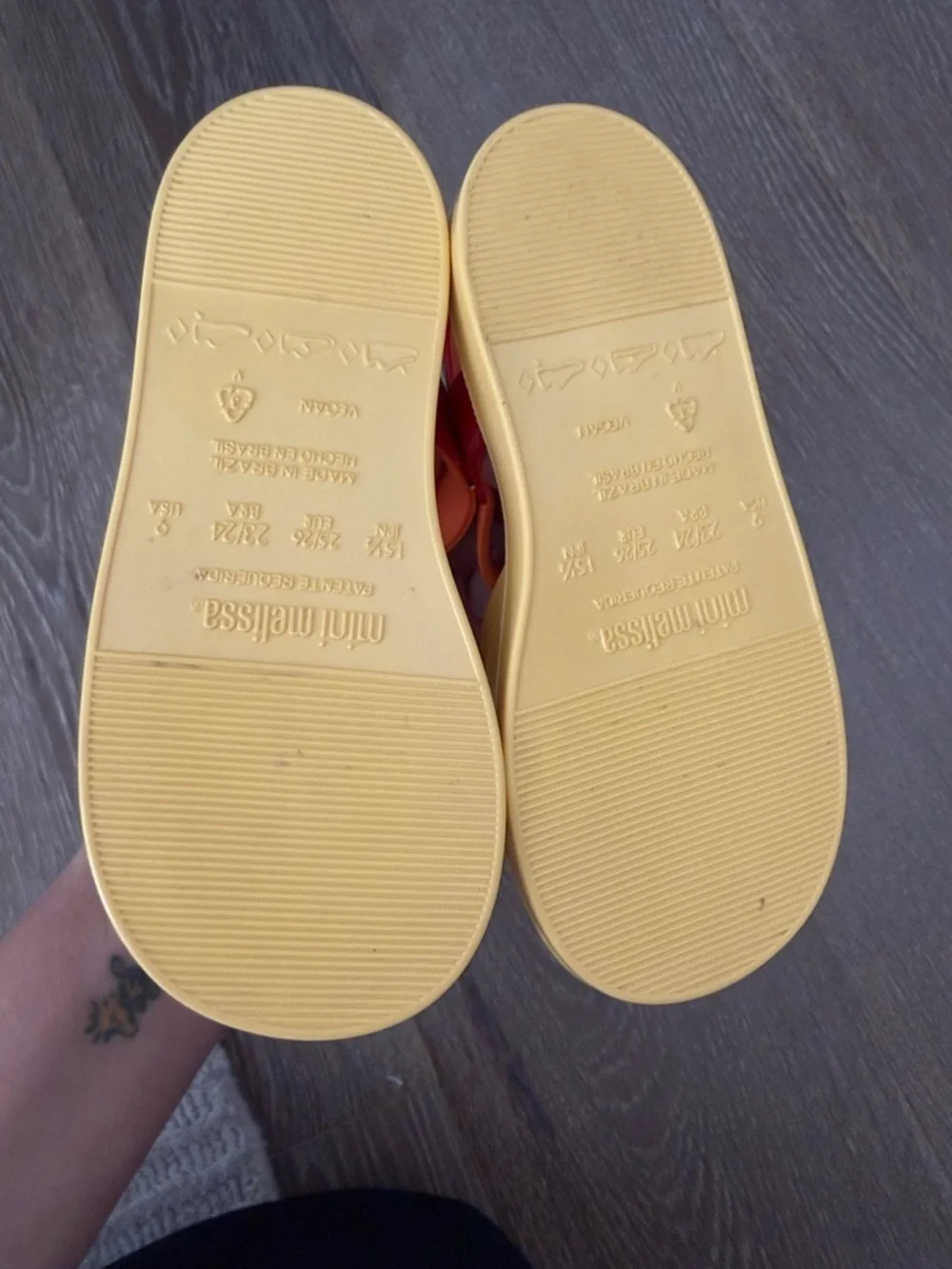 Mini Melissa Kids Girls Colorland Size 9